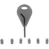 Yosoo Health Gear Chiave Per Pinne Da Surf, Accessori Ricambio Surf, 6 Viti Pinne Surf E Chiave Pinne Surf, Accessori Per Tavole Da Surf, La Rimozione O L'installazione Delle Viti Senza Testa Che Ti Tengono Alette