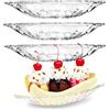 binsakao Banana Split Dish Boat, Ice Cream Sundae Piatto, Piatti Dessert Chiaro 4 Set 180ml