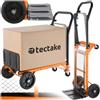 tectake® Carrello Manuale Pieghevole, Carrello Trasporto con Ruote, Portacasse, in Acciaio, Carico 80 Kg, Maniglia Regolabile, Uso Universale, Giardino, Accessori Giardinaggio
