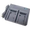 EMOVERY Dual USB Batteria Caricabatterie per Canon BP-719 BP-727 bP727 BP-745 CG-700E HF R806 R86 R306 R36 R37 R46 R66 R606 R300 R500 R600 LEGRIA VIXIA Camera Camera