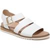 Dr.Scholl's SHOES Dr. Scholl's Shoes Island Glow Sandali bassi da donna con cinturino, Bianco liscio., 42 EU