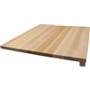 Fackelmann Tagliere spianatoia in Legno di Faggio 40 x 40 cm, Facile e Comodo da usare per Impasti e preparazione di Pasta Fresca, Taglia Unica, con rialzi di appo