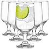 Glasmark KROSNO 1992 Set di 6 Bicchieri da Birra Trasparenti Boccali da Birra con Piede Lavabile in Lavastoviglie 360 ml