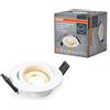 OSRAM Set faretti a incasso con LED GU10 e sistema Twistlock, bianco, protezione IP20 per interni, accessori di montaggio e collegamento inclusi