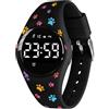 aswan watch Orologio Digitale Bambina Bambino con Contapassi,Calorie e Distanza senza App,Sveglia, Cronometro, Data, Luce-Orologio da polso Ragazza Ragazzo con Cinturino in Silicone