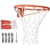 Generico Anello Per Canestro Da Basket, Porta Da Basket Montata Su Porta A Muro Per Interni Ed Esterni, Cerchio In Metallo Rinforzato Resistente Alle Intemperie Con Rete, Per Qualsiasi Condizione Atmosferica