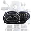 Tri-Aroute Gruppo faro a LED per BMW R1200GS 2004-2012 Lampada frontale con fari abbaglianti/anabbaglianti DRL