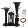 YIYIDA Car Horn Clacson Tromba elettrica per auto Sigillato e impermeabile Corno Forte Truck Horn A voce alta Altoparlante Metallo Tromba per qualsiasi veicolo 24V Lorry Treni Barche Moto Auto ecc