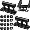 peiyee 2 PCS Staffa Forcella Bicicletta in Lega di Alluminio, Blocco Bici Supporto Forcella, Supporto per Forcella per Bici, Supporto Blocco per Forcella Anteriore Bicicletta