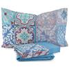 Bassetti Completo Lenzuola Copriletto Talavera Dimensioni Varie Q962 Singolo Blu