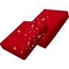 MSNCS 2/4 Piezas Impermeabili Copri Cuscino Divano,Fodere per Seduta del Divano 50x50 60x60 cm,Copriseduta Divano Interni/Esterni Giardino Sofa Cuscino Cover Rimovibili(Rosso,50x55x10cm 2pcs)