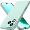Byvuwiay Cover per Honor 400 Lite, Morbida Silicone Liquida TPU Protettivo Ultra Slim Custodia Antiurto, Custodia Compatibile con Honor 400 Lite - Menta
