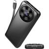Hosgubo Power Bank, 10000mAh Powerbank 3A Ricarica Rapida USB C Ingressi e Uscite, Potente e Sottile Caricatore Portatile con Cavi Integrati, Caricabatterie Portatile per iPhone Samsung Cellulare Tablet ecc