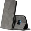 ZONNAVI Cover per Samsung Galaxy S7 Edge, Flip Custodia Pelle PU con [Slot Cart] [Supporto Stand] [Magnetica], Cover a Libro Portafoglio per Samsung S7 Edge (Grigio)