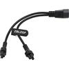 ZBLZGP Cavo sdoppiatore da C14 a 2XC5, cavo adattatore splitter singolo IEC 320 C14 maschio a doppio C5 femmina, cavo adattatore splitter a Y per display host del computer, 30 cm