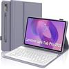 JADEMALL Tastiera per Lenovo Idea Tab Pro 12.7 2025 Custodia, Italiana QWERTY Tastiera Wireless Bluetooth per Lenovo Idea Tab Pro 12.7 2025, Viola