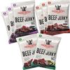 Viking Bites Beef Jerky Mixed box 400 g (8 x 50 g) - 3x Barbecue, 3x Teriyaki, 2x Jalapeno - Manzo essiccato - Snack a base di carne con alto contenuto proteico
