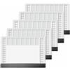 SIGEL Sottomano cartaceo 2026/2027 A2 - 5 pezzi | H6365/5, design Office, con banda protettiva, nero e bianco, 5 x 40 fogli