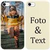 Yoedge Cover Personalizzata Custodia per Apple iPhone SE 2022/SE 2020/7 / 8 4,7 Personalizzato con Foto Testi Disegni Personalizza Custodia Immagine Antiurto Beige Personalizzabili Case per iPhone 7