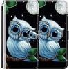 vingarshern Cover per LG G4 Stylus (3G) Custodia in Pelle PU,Flip Stand Funzione Chiusura Magnetica Protettiva Portafoglio Custodia LG G4 Stylus 3G Cover con Slots Scheda-(Gufo)