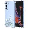 RankOne Custodia per Telefono Adatta per Samsung Galaxy S22+ / Samsung S22 Plus (6.6 Inches) Custodia con Disegno a Colori in Silicone TPU Trasparente - Fiori 10