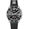 BOSS Orologio con Cronografo al Quarzo da Uomo Collezione RUNNER con Cinturino in Silicone Nero, 1514141, Black
