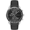 BOSS Orologio Cronografo al Quarzo con Calendario da Uomo Collezione GRAND PRIX 44 con Cinturino in Pelle Nero, 1514224, Black