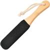 DAJING Pietra pomice per piedi, esfoliante per rimuovere i calli, pietra pomice per piedi, scrubber per piedi, rimozione della pelle morta, manico in legno, nero