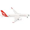 herpa modellino aereo QantasLink Airbus A220-300, miniatura in scala 1:200, da collezione, modello di aereo senza base, metallo