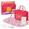 BABY born Borsa per pannolini bambole - Include pannolini, talco, scatola portaoggetti e spille decorative - Per tutte le bambole da 43 cm - Accessori di alta qualità per bambole