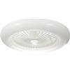 BEL AIR HOME - Ventilatore da soffitto a LED RAKI - motore DC - luce a LED 80W con telecomando - efficiente ventilazione a 4 velocità per l'estate e luce a soffitto a LED per l'inverno (Bianco)
