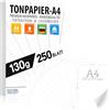 ELES VIDA 250 FOGLI carta da disegno bianca 130g/m² - CARTA PREMIUM bianco puro - DIN A4-21 x 29,7 cm - da stampante bianca non stampata per fotografia, presentazioni, artigianato, CARTONE FOTOGRAFICO