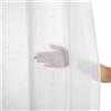 Deconovo Tende Trasparenti in Voile Bianche per Camera da Letto 2 Pezzi, Tende per Interni con Fettuccia per Soggiorno in Finto Lino Morbide ed Eleganti, 140x280 CM