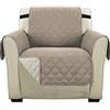 H.VERSAILTEX Copridivano Sedia Impermeabile Divano Protector Mobili Coperture su Due Lati per Cani/Gatti Letto con Divano Slipcovers 190 x 53cm, Sabbia