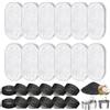 YLOOKO 24 Pcs Cat Fountain Filter Set, Fountain Filters for Cats,Filter with 12 Activated Carbon Filters and 12 Foam Sponge,Adatto per Di 108oz/3.2L e 67oz/2L Filtro Di Ricambio Per Fontana Per Gatti E Cani