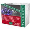 Konstsmide 1491-457 - Catena luminosa a LED a diodi rotondi, timer 6 ore, 20 diodi viola, funzionamento a batteria, interno, cavo nero, 3 x AA 1,5 V (esclusi)