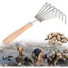 Generic Catch The Sea Rake, Shell Clam Digger Vongole Rastrello per vongole Rastrello per Vongole Vongole Rastrello per scavare frutti di mare Strumenti da giardinaggio, Strumento di scavo per vongole