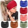 PROPOG Africa Fascia Capelli Donna, Elastico Fasce Per Capelli 6 Pezzi Boho Fascette Per Capelli Yoga Headband Accessori Capelli Donna (Blu)