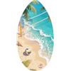 Oshhni Skimboard Small Surfboard da 35 Pollici di Legno, con Rivestimento di Lucido Lucido ad Alto rastrello, tavola da Sabbia da Spiaggia Skim Board per, Beach Volley