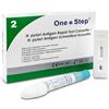 One Step Test rapido Helicobacter Pylori One+Step 2 pezzi I Test di screening del cancro del colon I Autotest a casa I Test H. Pylori I per diarrea e sindrome dell'intestino irritabile