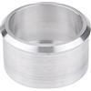 Suuonee Adattatore scarico moto, alluminio 60mm a 46mm Motocross Connettore scarico marmitta adattatore marmitta, argento