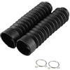 Tbest Copri forcella anteriore per motociclo, 2 pezzi 205x42mm Copri forcella anteriore per motociclo in gomma Ghette Gators Stivali Coperchio antipolvere ammortizzante (Nero)