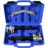 FreeTec Set Compressore Molle 3 pezzi | Attrezzo Professionale per Molle Auto | Tuning e Ribassamento | Compressore per Ammortizzatori | Capacità di Carico 1,2T (1200kg) (Blu)