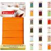 Nähmit Nastro sbieco in cotone da 5 m, 100% cotone, larghezza 20 mm, 40/20, nastro sbieco pre-stirato (A06, arancione, 5 m)