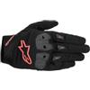Alpinestars SP X 1 Guanti da Moto da Uomo Estivi con paraschiena e Touch Screen Nero/Rosso Fluo XL