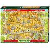 Heye- Animal Puzzle Habitat Africano, 1000 Pezzi, Multicolore, 29639