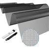 AYSOW 500x150cm Rete Zanzariera Rotolo,Zanzariera Rete in Fibra di Vetro,Resiste ai Raggi UV,Tagliabile Rotolo per Prevenire Zanzare Mosche Insetti per Soggiorno, Porte e Finestre Della Cucina(Nero)