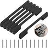 Lxoraziy 6 Pezzi Maniglie Cucina Distanza fori 224 mm, Maniglie per Mobili da Cucina Nero, Maniglia in Lega di Alluminio per Mobili da Cucina Decorazioni
