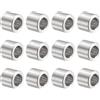 QUARKZMAN 12pz Distanziatore in Acciaio Inossidabile 6.2mm Foro x 10mm OD x 8mm Lunghezza Boccola per Vite Finitura Semplice Distanziatore Metallo Rotondo per Viti Bulloni e Barre M6