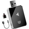 PARPAT Adattatore Wireless 2-in-1 per CarPlay & Android Auto - Upgrade 2025, Adattatore USB/Type-C senza fili, Connessione Veloce e Stabile senza Ritardi, Compatibile con iOS 10+ e Android 11+